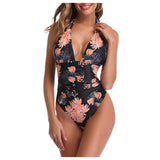 Women Swimsuit floral Printed One Piece Swimwear Sexy Backless V Neck Summer Beach Wear Slimming Bathing Suit купальник женский InSpaceX Fashion