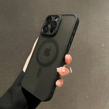 Luxury Matte Armor For Magsafe Magnetic Wireless Charging Case For