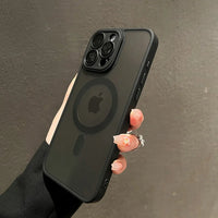 Luxury Matte Armor For Magsafe Magnetic Wireless Charging Case For
