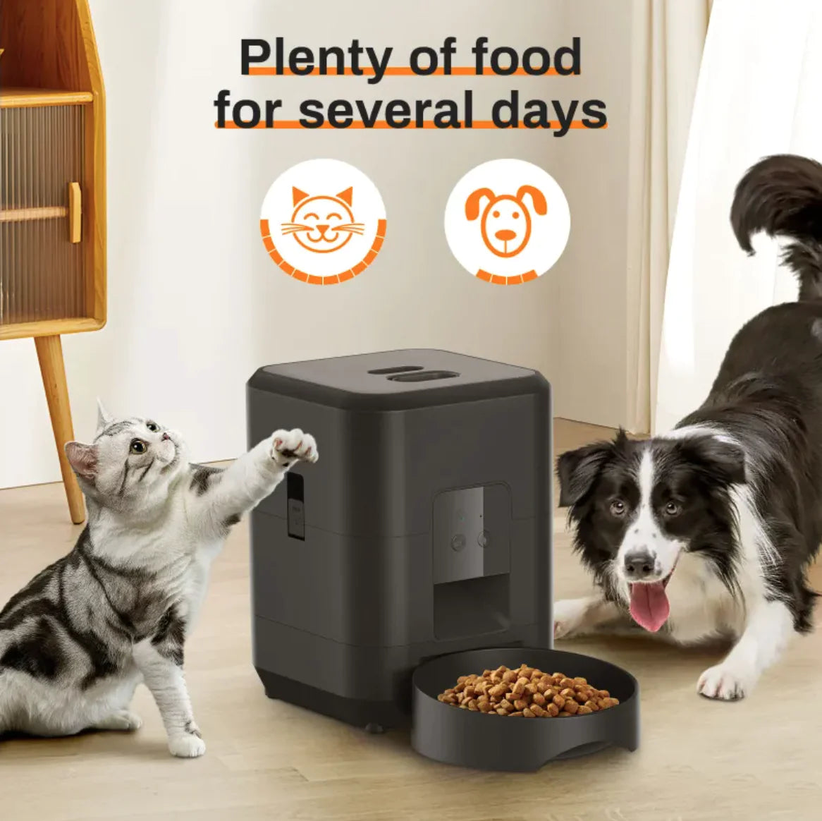 Intelligent Remote-Controlled Automatic Pet Feeder with Timed and Quantitative Feeding InSpaceX Fashion