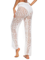 Cutout Straight Swim Pants Trendsi