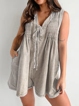 Tied Romper with Pockets Trendsi