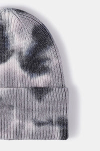 Tie-Dye Cuffed Rib-Knit Beanie Hat Trendsi