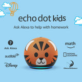 Echo Dot (4Th Gen) Kids | Designed for Kids, with Parental Controls | Tiger