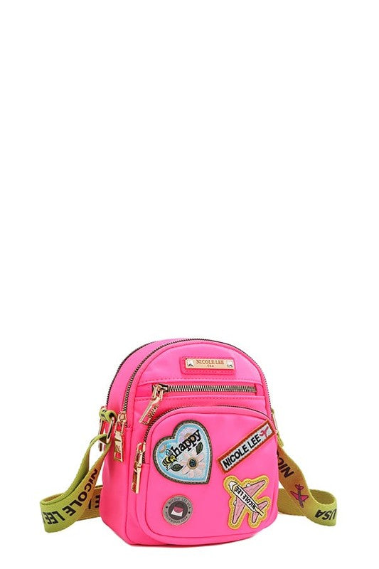 Nicole Lee USA Color Patch Crossbody Bag