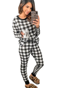 Plaid Two Pieces Loungewear Jade