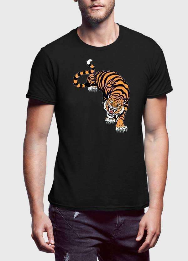 Cornered Tiger Printed T-Shirt Scorpius