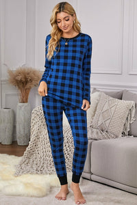 Plaid Two Pieces Loungewear Jade