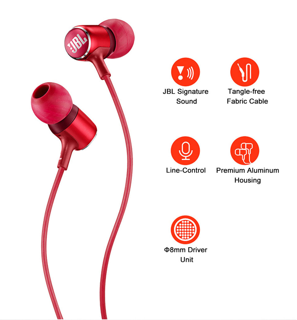 JBL LIVE100 3.5mm Wired Earphones Teal Simba