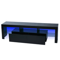 Morden TV Stand with LED Light Teal Simba