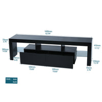 Morden TV Stand with LED Light Teal Simba