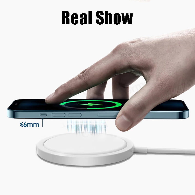 Magnetic QI Wireless Charger for Iphone12 Magsafe Huawei Samsung Teal Simba