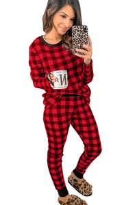 Plaid Two Pieces Loungewear Jade