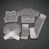 Five-piece Buttocks Elastic Sports Yoga Clothing Suit