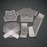Five-piece Buttocks Elastic Sports Yoga Clothing Suit