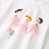 Summer Baby Kids Girls Cartoon Print T-Shirt And Shorts Clothing Set