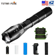 8000 LM Led flashlight Ultra Bright torch T6 Camping light 5 switch Jade